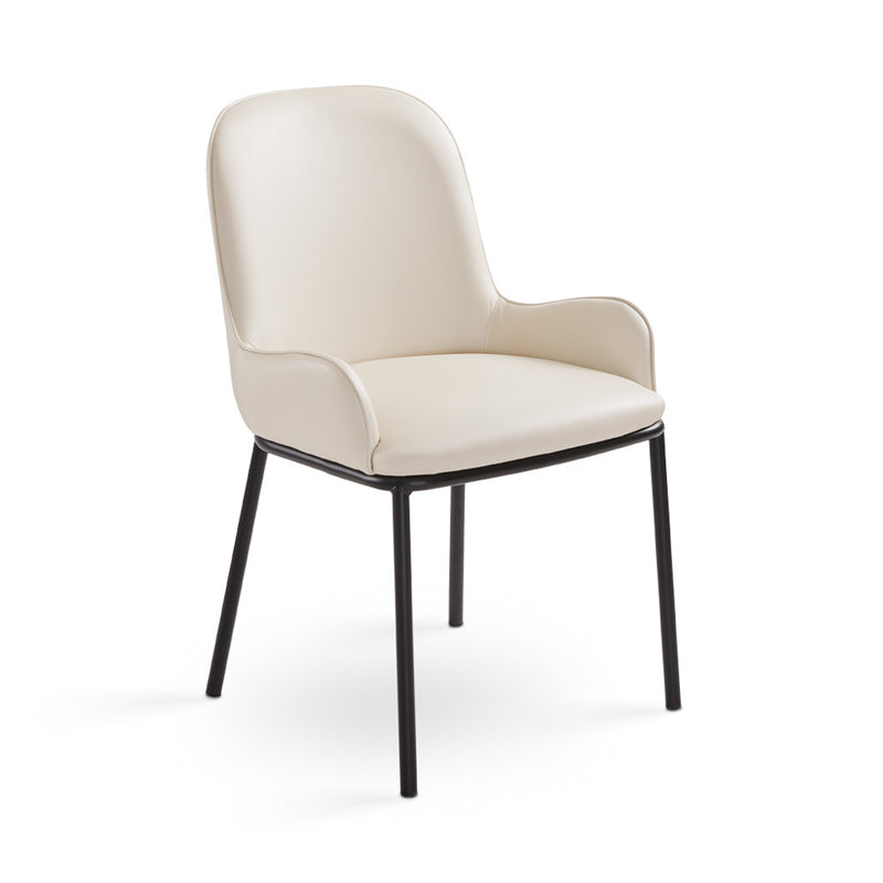 Bennett Taupe Leatherette-Dining Chair XC