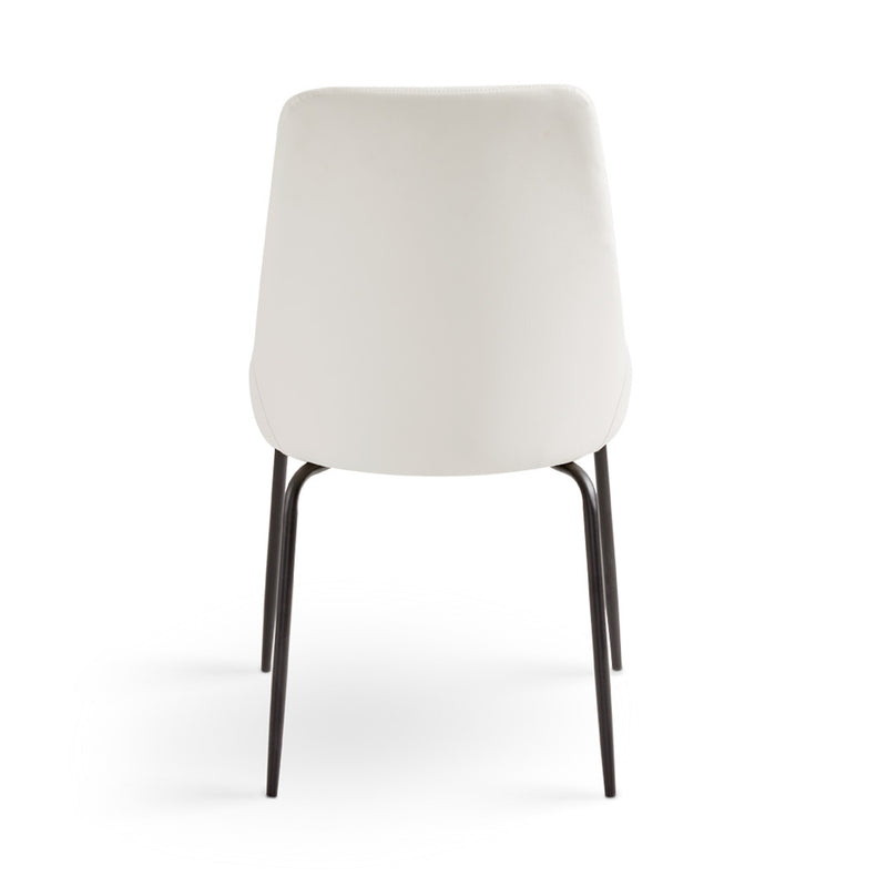 Moira White Leatherette-Dining Chair XC