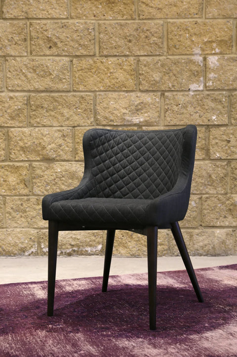 Mila Dark Grey -Dining Chair (Set of Two)