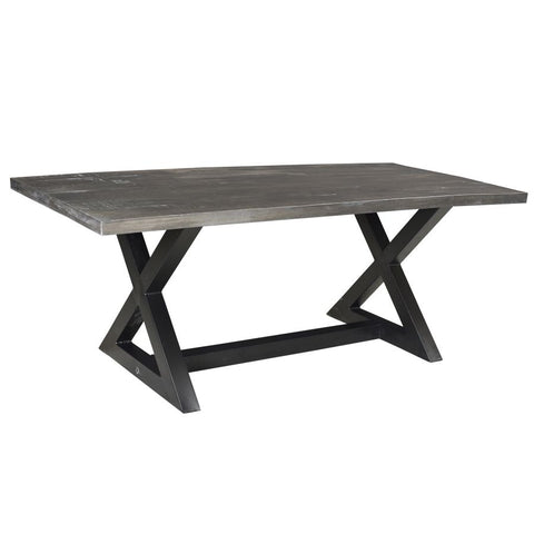 Zax Rectangular Distressed Grey -Dining Table WW