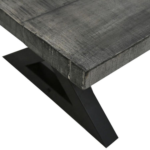 Zax Rectangular Distressed Grey -Dining Table WW