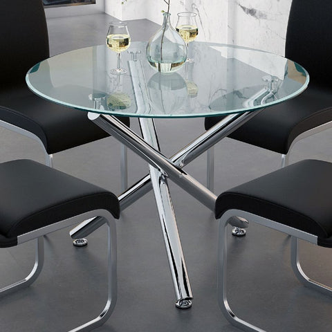 Solara II Chrome -Dining Table WW