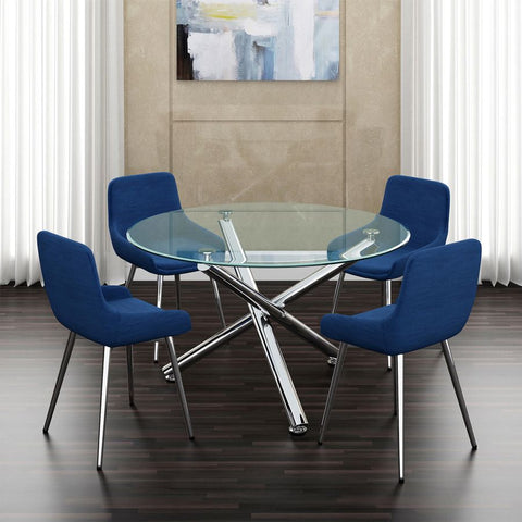 Solara II Chrome -Dining Table WW