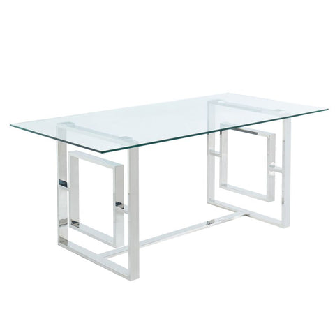 Eros Rectangular Silver-Dining Table WW