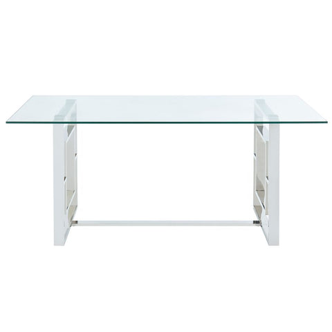 Eros Rectangular Silver-Dining Table WW