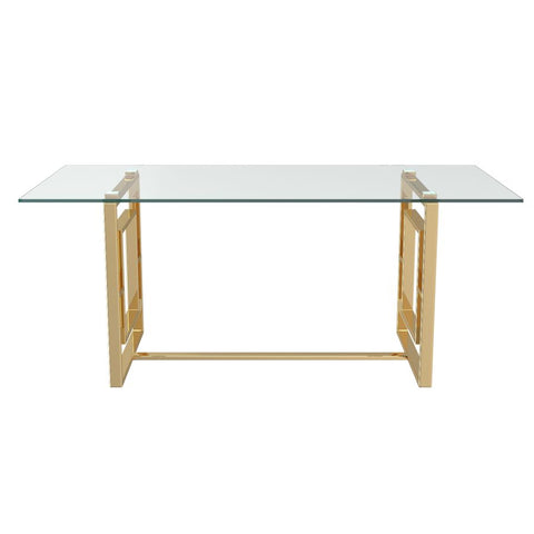 Eros Rectangular Gold -Dining Table WW