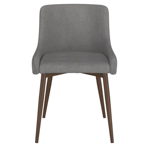 Bianca Grey With Walnut Legs-Dining Chair WW (Set Of Two)