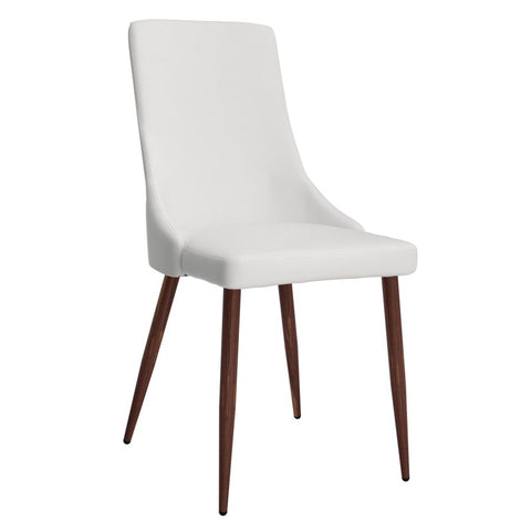 Cora Faux White Leather- Dining Chair WW (Set Of Two)