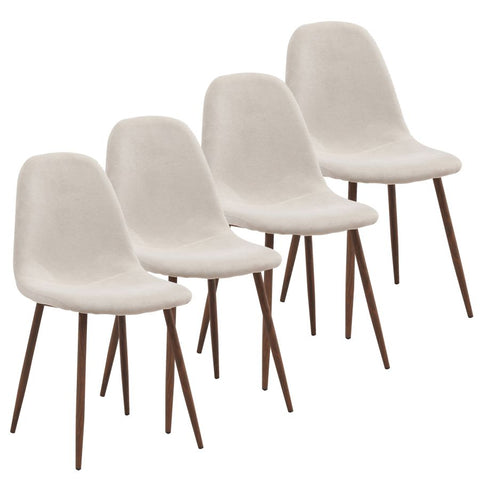 Lyna Beige -Dining Chair WW (Set Of Four)