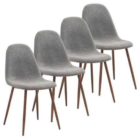 Lyna Grey -Dining Chair WW (Set Of Four)