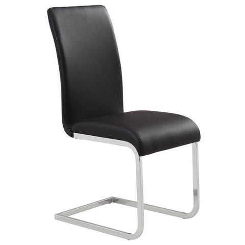 Maxim Black Faux Leather -Dining Chair WW (Set Of Two)