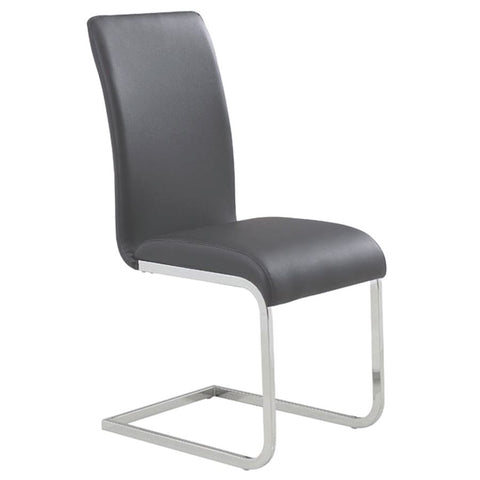 Maxim Grey Faux Leather -Dining Chair WW (Set Of Two)