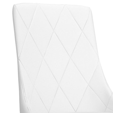 Antoine White Faux Leather -Dining Chair WW (Set Of Two)