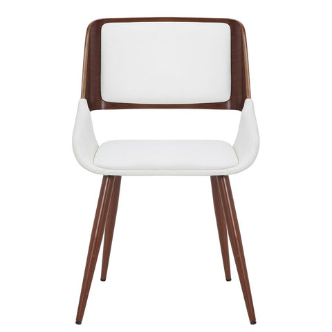 Hudson White Faux Leather- Dining Chair WW