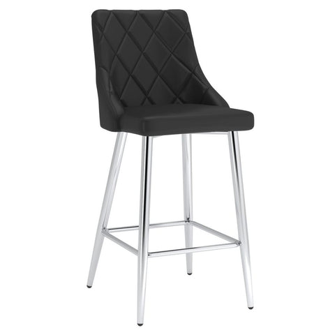 Devo Black -Counter Chair WW (Set Of Two)