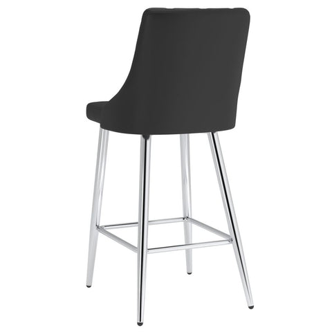 Devo Black -Counter Chair WW (Set Of Two)