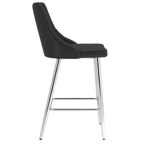 Devo Black -Counter Chair WW (Set Of Two)