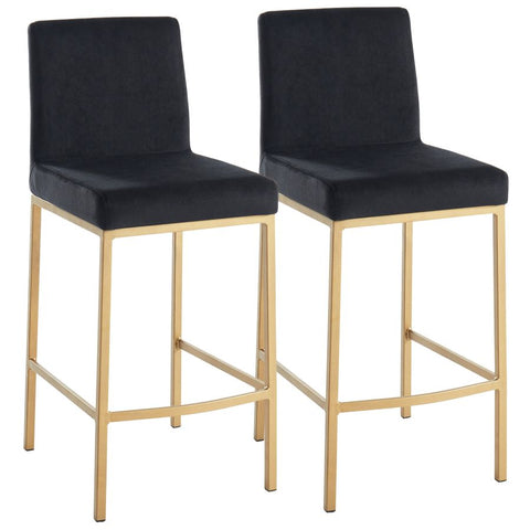 Diego Black -Counter Chair WW (Set Of Two)