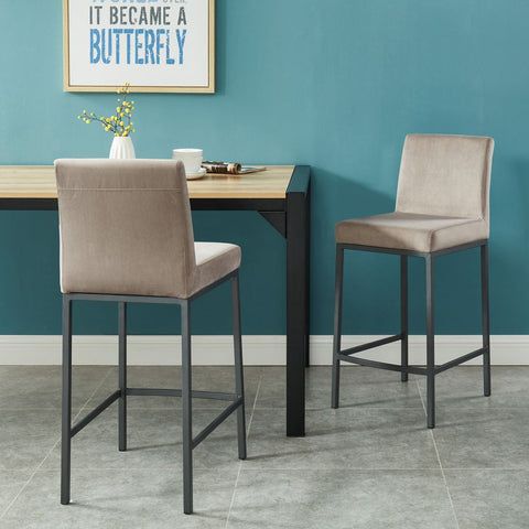 Diego Grey With Grey Legs  -Counter Chair WW (Set Of Two)