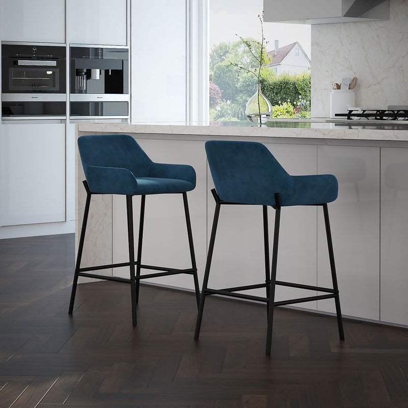 Baily Blue - Counter Chair WW (Set Of Two)