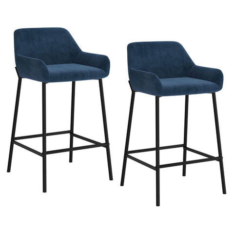 Baily Blue - Counter Chair WW (Set Of Two)