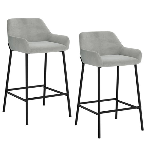 Baily Grey - Counter Chair WW (Set Of Two)