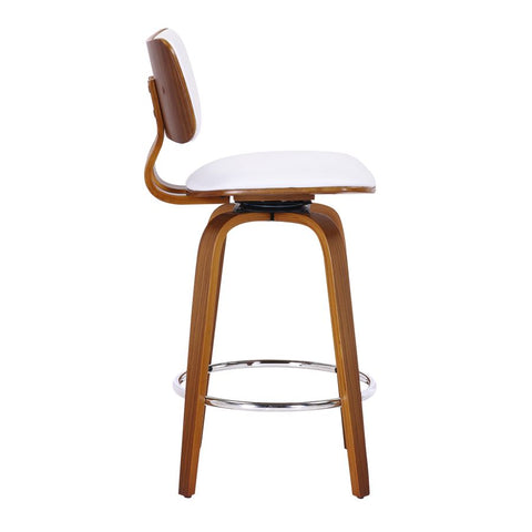 Zuni White Faux Leather - Counter Chair WW