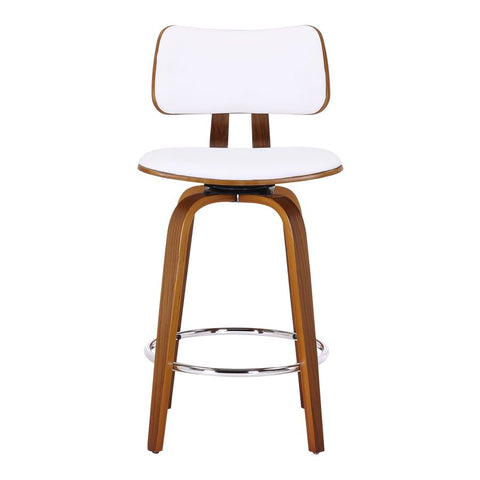 Zuni White Faux Leather - Counter Chair WW