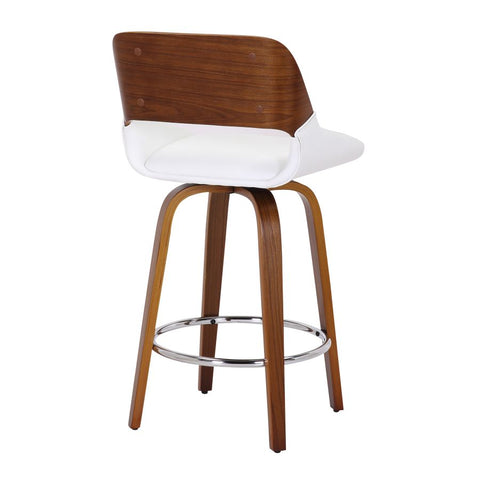 Hudson White Faux Leather - Counter Chair WW