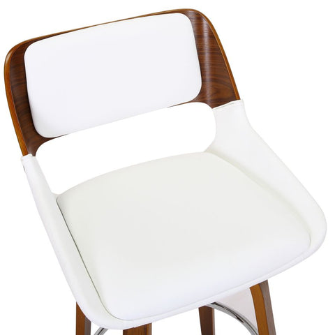 Hudson White Faux Leather - Counter Chair WW