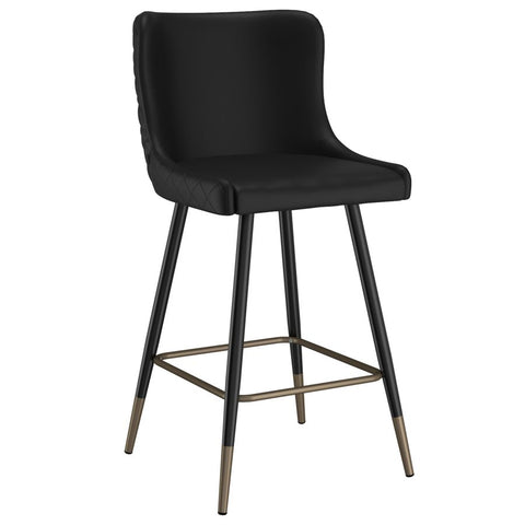 Xander Black -Counter Chair WW (Set Of Two)