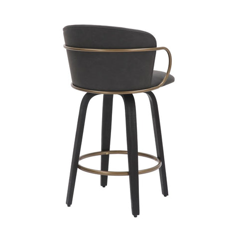 Lawson Charcoal -Counter Chair WW (Set Of Two)