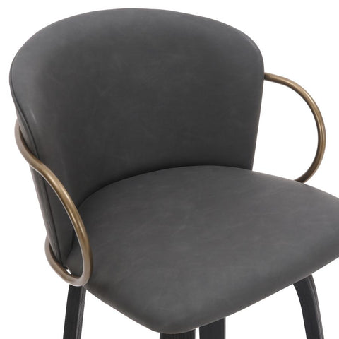 Lawson Charcoal -Counter Chair WW (Set Of Two)