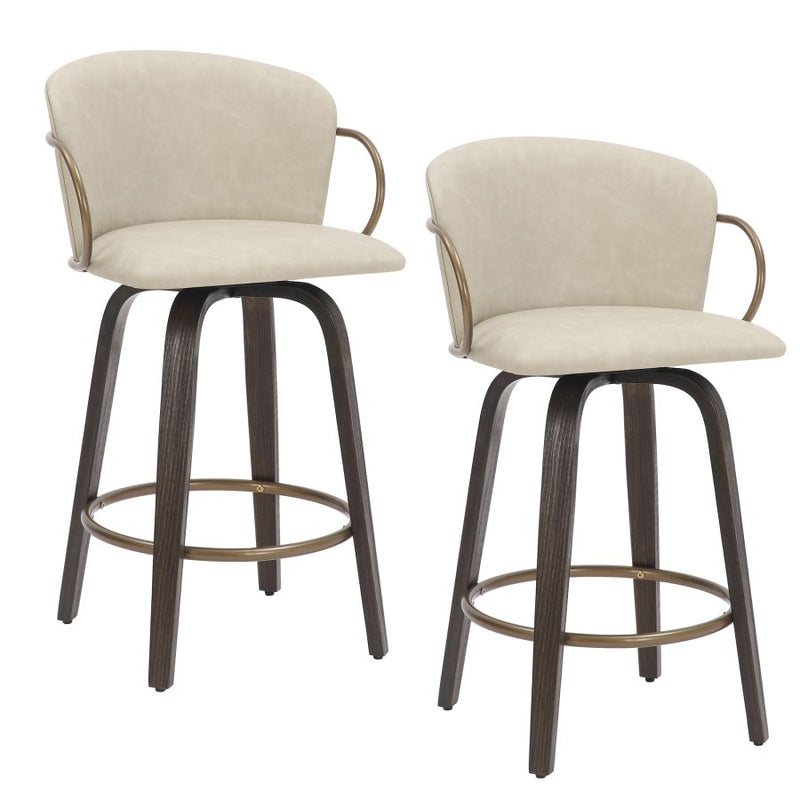 Lawson Ivory -Counter Chair WW (Set Of Two)