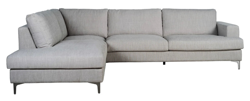 Feather Left Dovetial Linen- Sectional Sofa