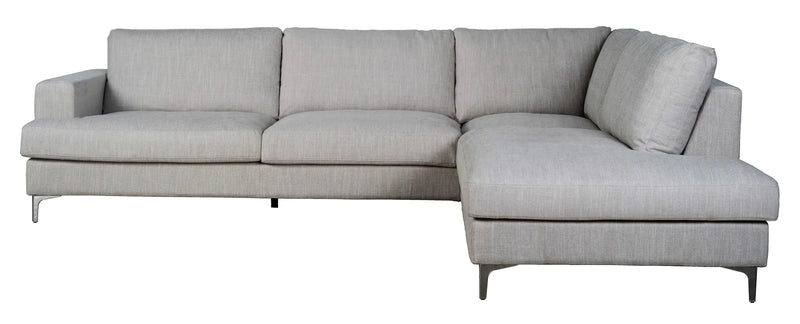 Feather Right Dovetail Linen- Sectional Sofa