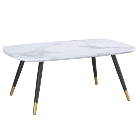 Emery Rectangular White & Black - Coffee Table WW