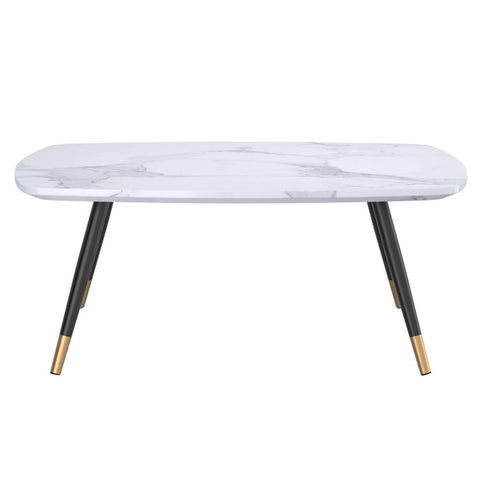 Emery Rectangular White & Black - Coffee Table WW