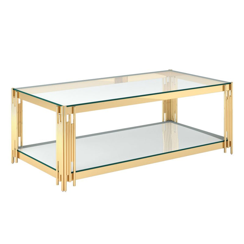 Estrel Rectangular Gold- Coffee Table WW