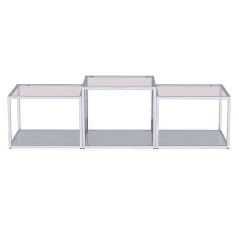 Casini 3pc Multi-Tier Silver -Coffee Table WW