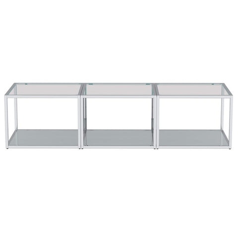 Casini 3pc Multi-Tier Silver -Coffee Table WW