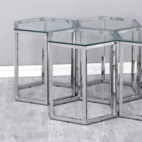 Fleur Silver- End Table WW