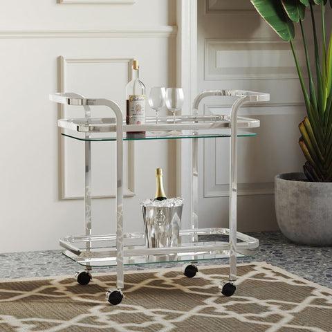 Zedd Silver -Bar Cart WW