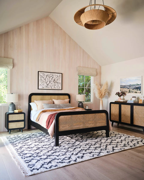 Cane Oval -Queen Bed