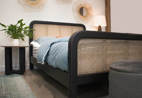 Cane Oval -Queen Bed