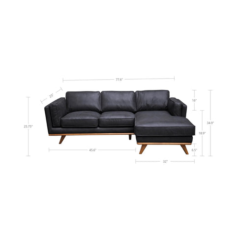 Las Vegas Aria Leather- Sectional Sofa