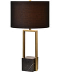Arla Black Marble Table Lamp-3