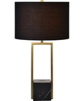 Arla Black Marble Table Lamp-4