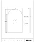 Asmara Black Modern Wall Mirror-3