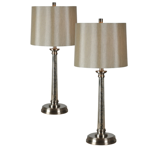 Brooks Mercury Glass Table Lamps (Set of 2)-1